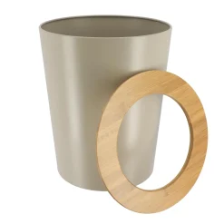 Poubelle salle de bain 5L Purebamboo Taupe