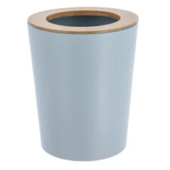Poubelle salle de bain 5L Purebamboo Bleu clair