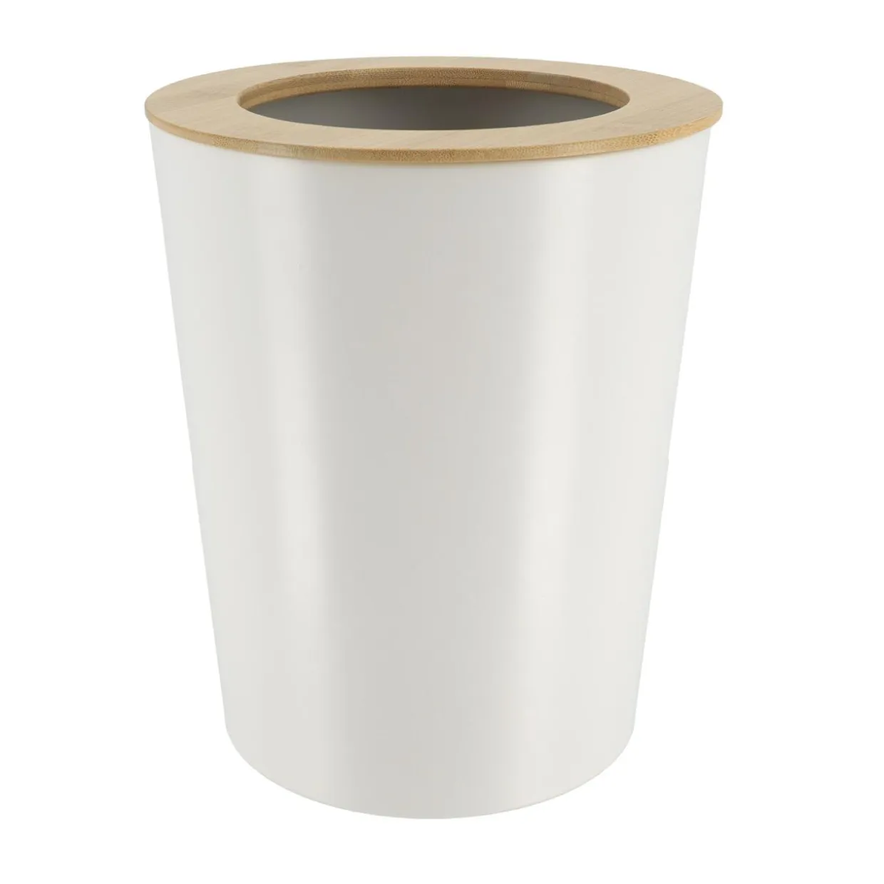 Poubelle salle de bain 5L Purebamboo Blanc