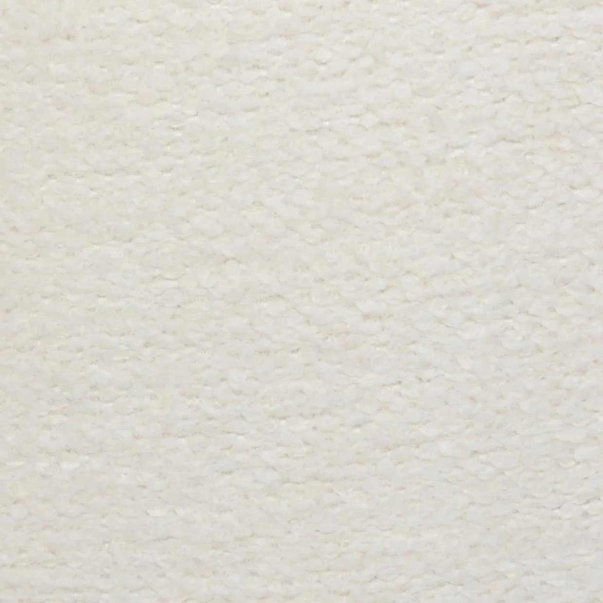 Pouf bouclette (D39 cm) Améa Blanc