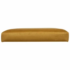 Pouf de rangement double Lilou Jaune moutarde