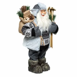 Père Noël déco Traditionnel (H30 cm) Arnold