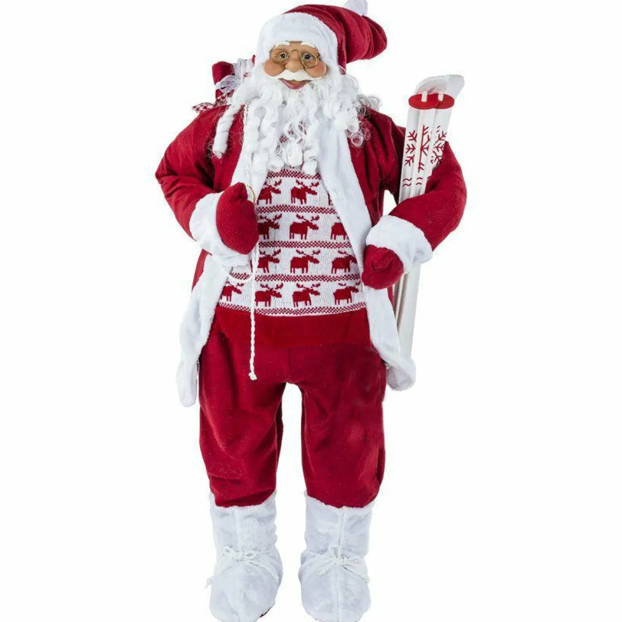 Père Noël déco Traditionnel (H123 cm) Donatien