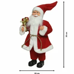 Père Noël déco Traditionnel (H20 cm) Stan