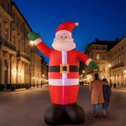Père Noël Géant (H400 cm) Gonflable et lumineux