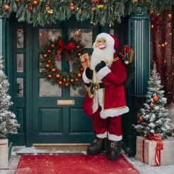 Père Noël Géant Traditionnel (H180 cm) Tobias