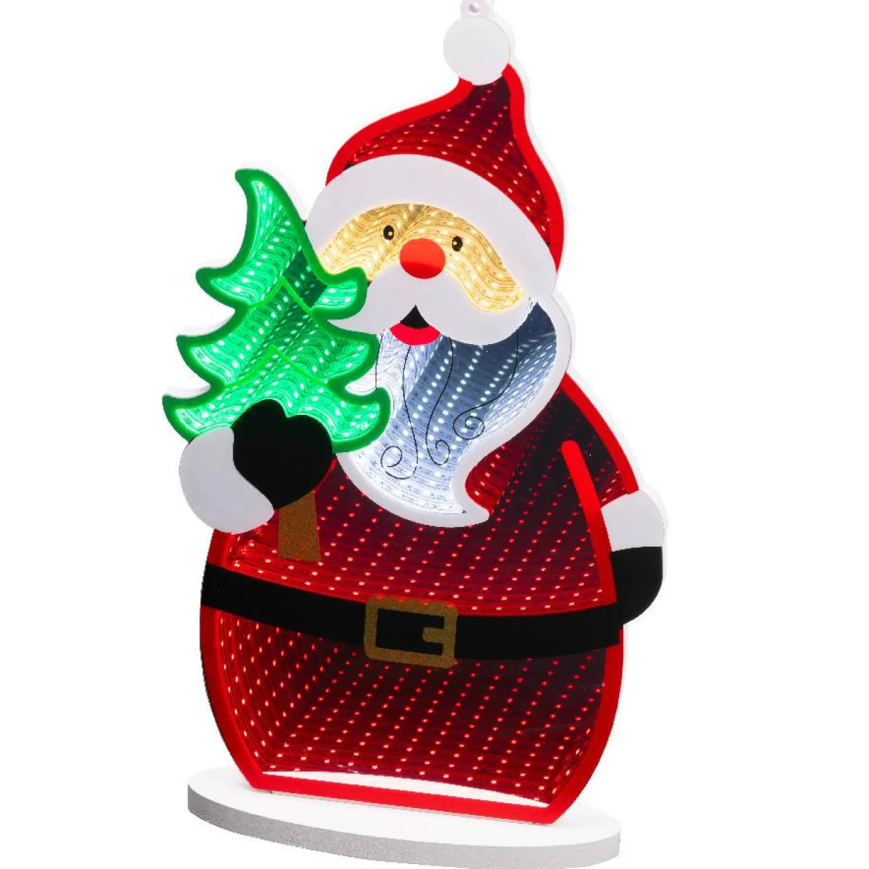 Père Noël lumineux 215 LED (H40 cm) Infinity Multicolore
