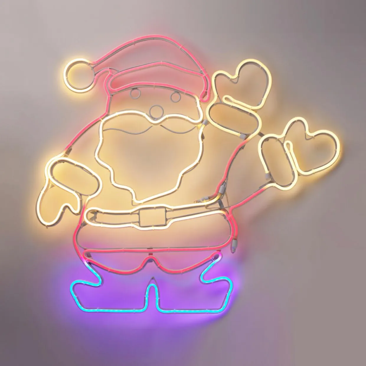 Père Noël lumineux 627 LED (H65 cm) Néon Moov light Multicolore