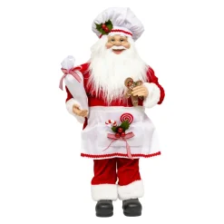 Père Noël traditionnel (H60 cm) Gautier le cuisinier