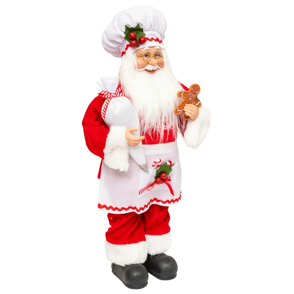 Père Noël traditionnel (H45 cm) Gautier le cuisinier