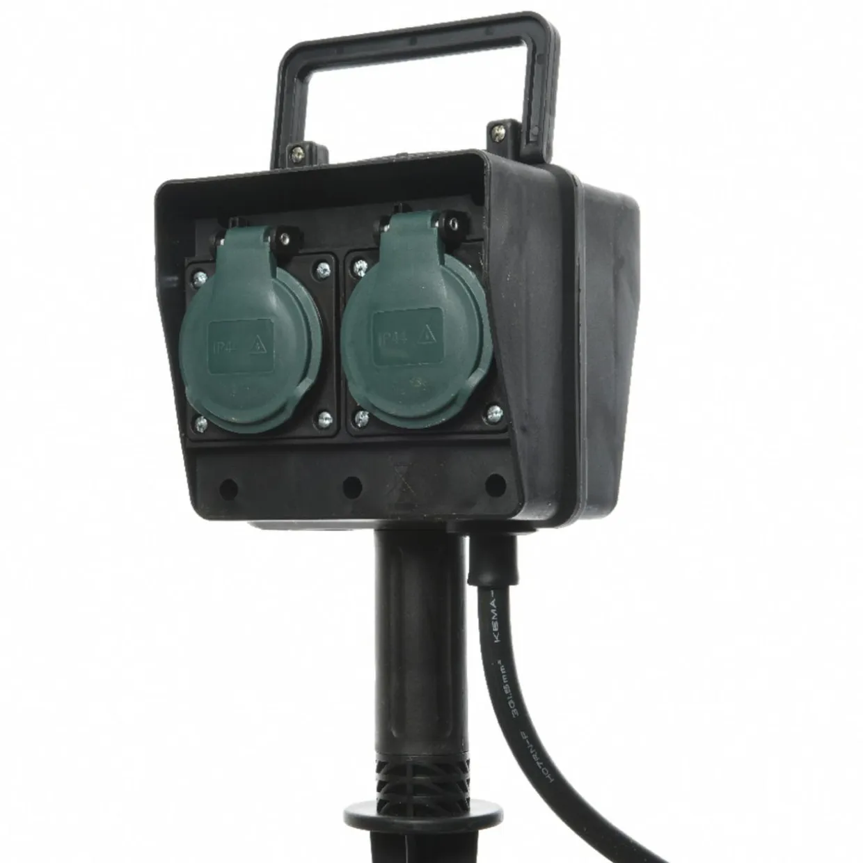 Prise piquet de jardin programmable 2 pôles