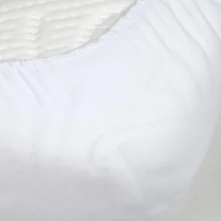 Protège-matelas alèse molleton imperméable (180 x 200 cm) Serena Blanc