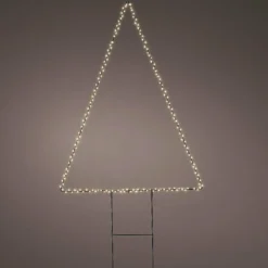 Pyramide lumineuse 180 LED (H77 cm) Sapin Blanc chaud