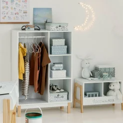 Rangement enfant casier double (H40 cm) Ecriture Blanc