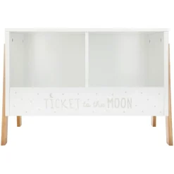 Rangement enfant casier double (H40 cm) Ecriture Blanc