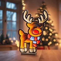 Renne lumineux 324 LED (H60 cm) Infinity Blanc chaud et froid