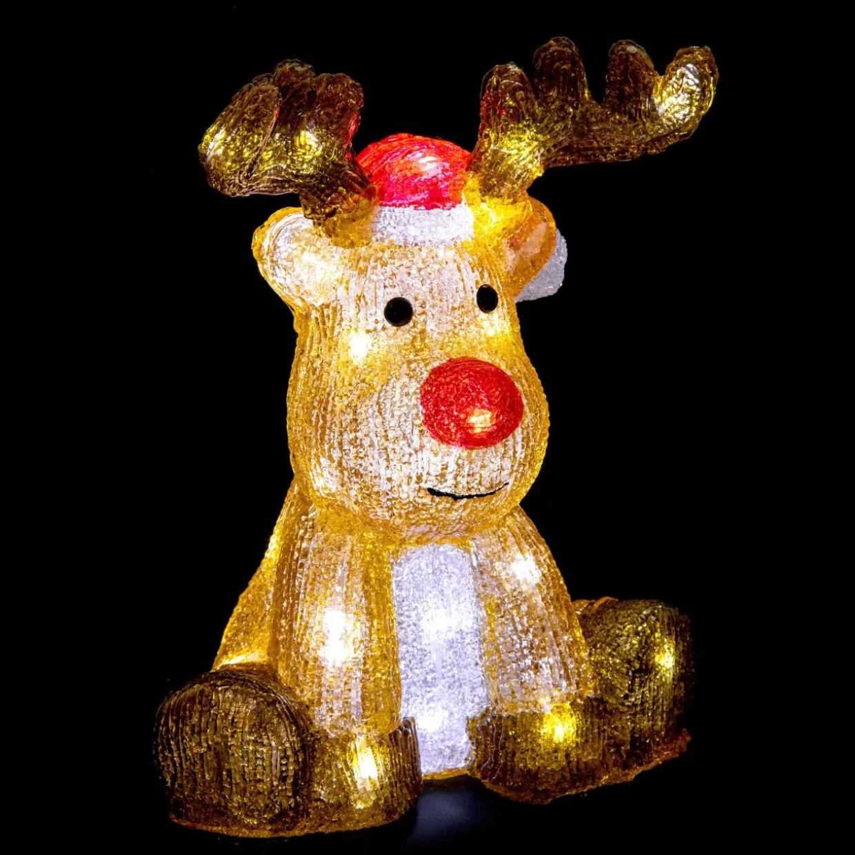Renne lumineux 40 LED (H30 cm) Vito Blanc froid
