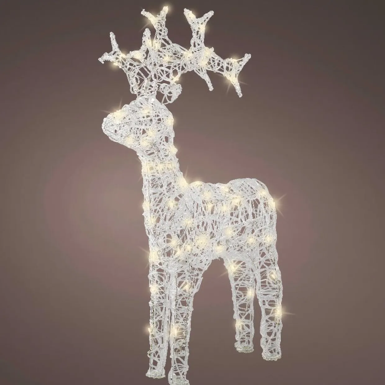 Renne lumineux souple 80 LED (H89 cm) Skoll Blanc chaud
