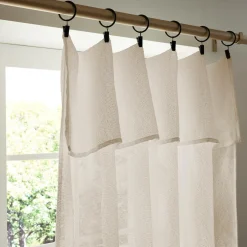 Rideau ajustable bouclette (140 x 300 cm) Eliott Beige