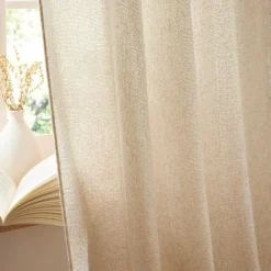 Rideau ajustable (140 x max 300 cm) Nils Beige
