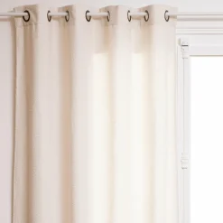 Rideau bouclette (140 x 260 cm) Jaiko Blanc