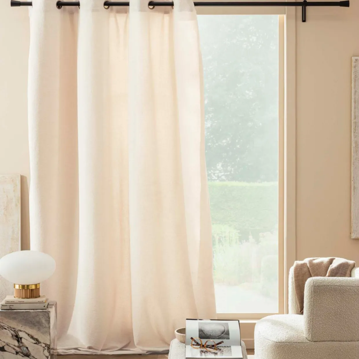 Rideau bouclette (140 x 260 cm) Winona Ecru
