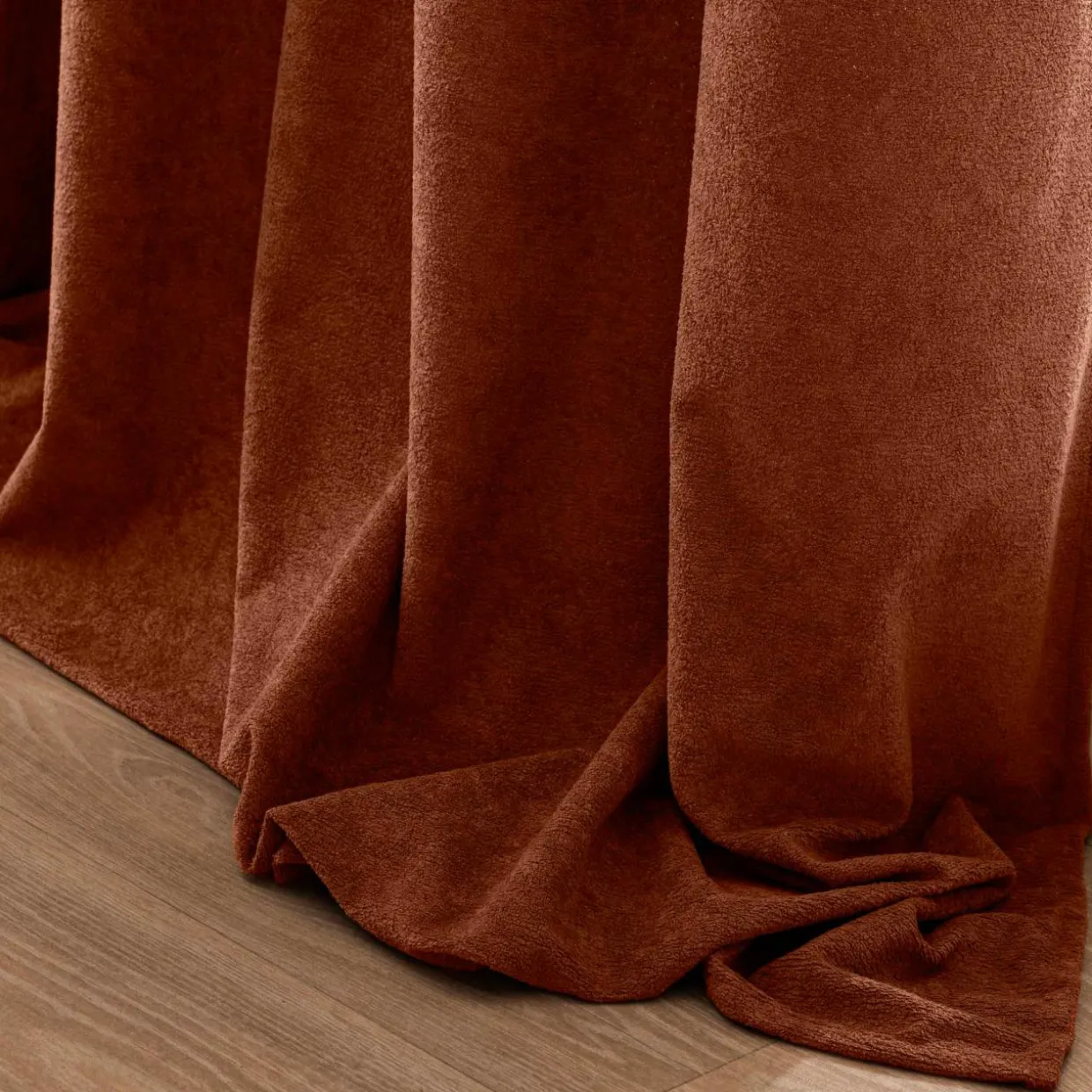 Rideau bouclette (140 x 260 cm) Winona Terracotta