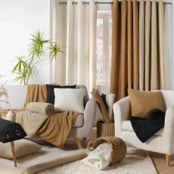 Rideau bouclette (140 x 240 cm) Wooly Camel