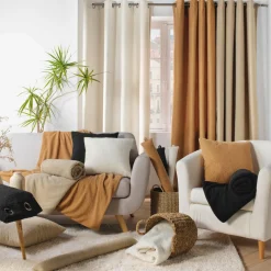 Rideau bouclette (140 x 240 cm) Wooly Ecru