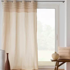Rideau coton tufté (140 x 240 cm) Hilary Beige