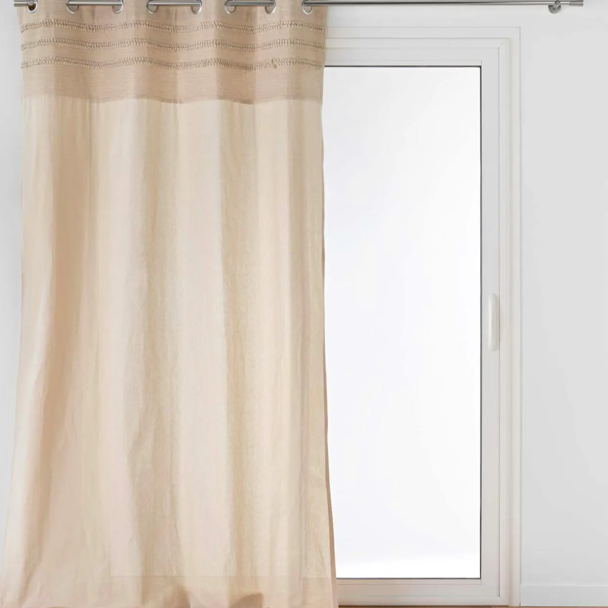 Rideau coton tufté (140 x 240 cm) Hilary Beige