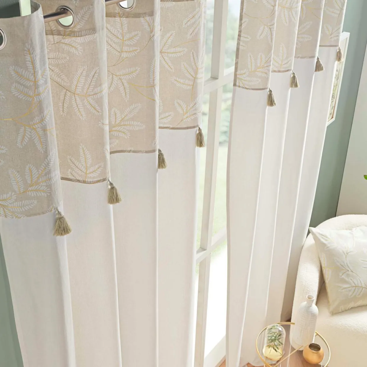 Rideau coton (140 x 240 cm) Altéa Beige