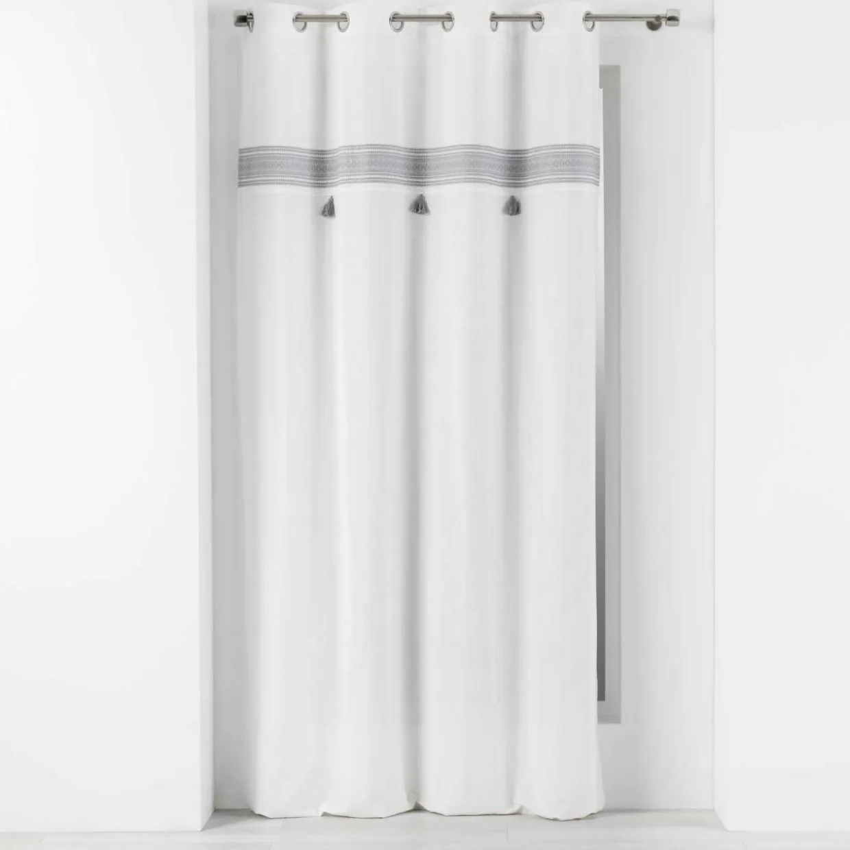 Rideau coton (140 x 240 cm) Amaya Gris