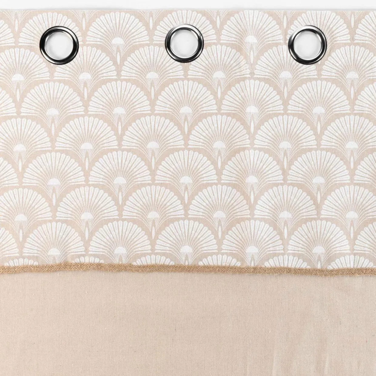 Rideau coton (140 x 240 cm) Bahina Beige