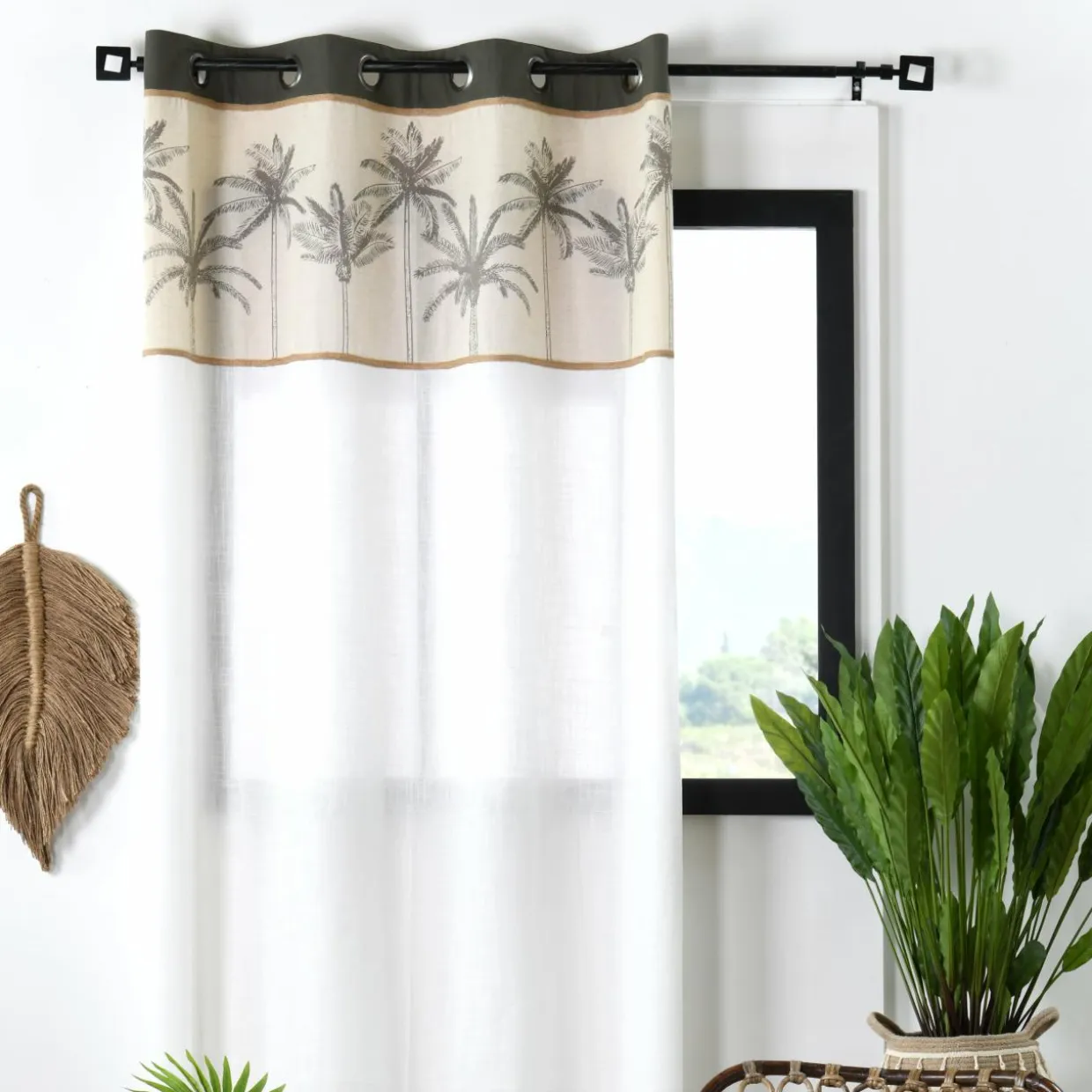 Rideau coton (140 x 260 cm) Bako Beige