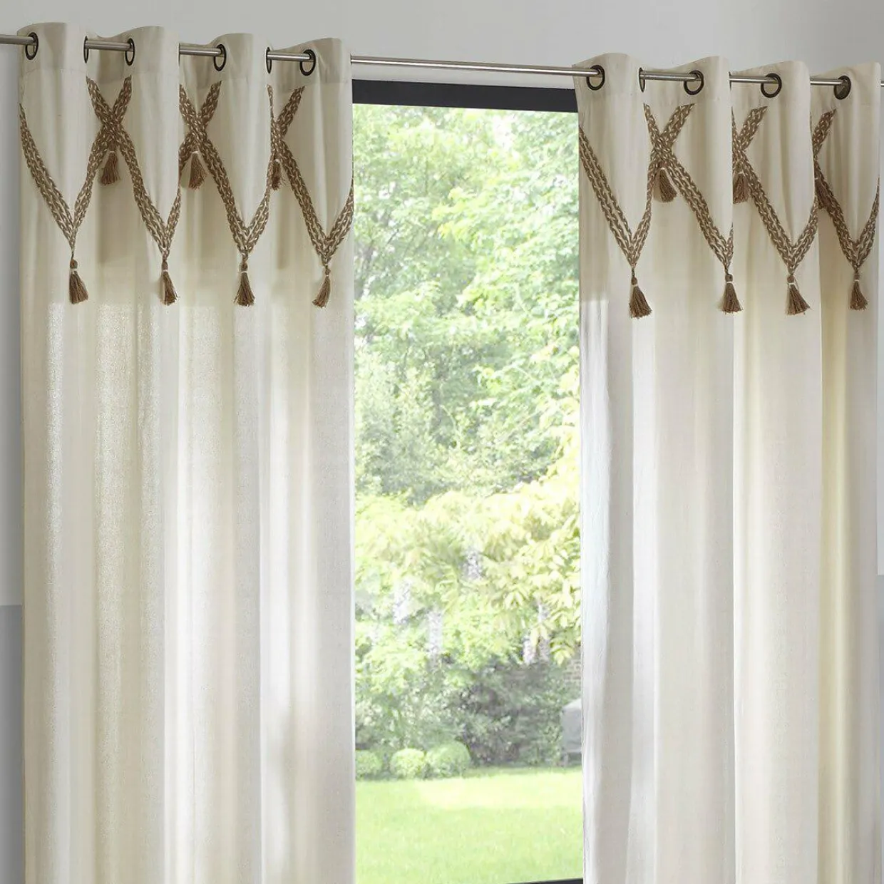 Rideau coton (140 X 260 cm) Carmen Beige