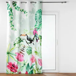 Rideau coton (140 x 260 cm) Louisiane Vert