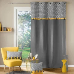 Rideau coton (140 x 240 cm) Neo Casa Gris