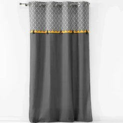Rideau coton (140 x 240 cm) Neo Casa Gris