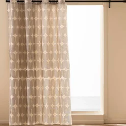 Rideau coton (140 x 280 cm) Ondine Noir