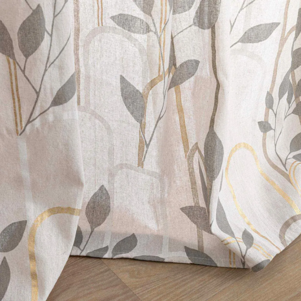 Rideau coton (140 x 280 cm) Roseris Gris
