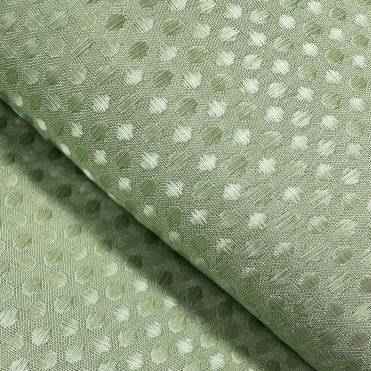 Rideau de douche effet tissé à anneaux (180 x 200 cm) Quartz Vert sauge