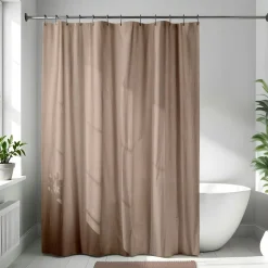 Rideau de douche en microfibre (180 x 200 cm) Gauffré Cappuccino