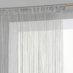 Rideau de fil (90 x H200 cm) Uni Gris