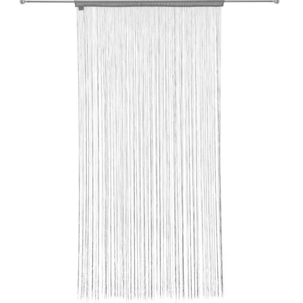 Rideau de fil (90 x H200 cm) Uni Gris