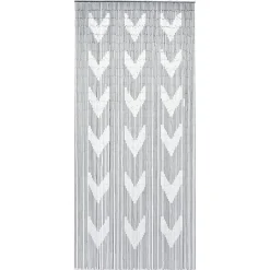 Rideau de porte bambou (90 x 200 cm) Chevron Gris