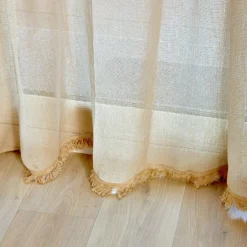 Rideau de porte tissé (135 x 225 cm) Natural Taupe