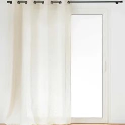 Rideau effet lin tissé (140 x 260 cm) Logan Ecru
