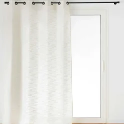 Rideau effet lin tissé (140 x 260 cm) Nando Ecru
