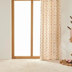 Rideau enfant coton recyclé (140 x 260 cm) Amour Multicolore